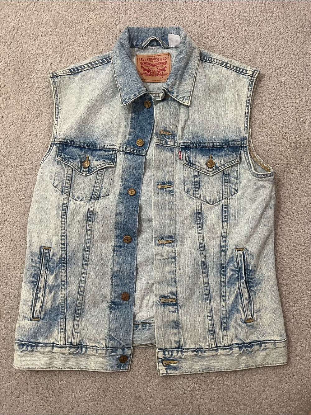 Levi’s Denim Vest Size Large